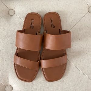 Brown leather sandals
